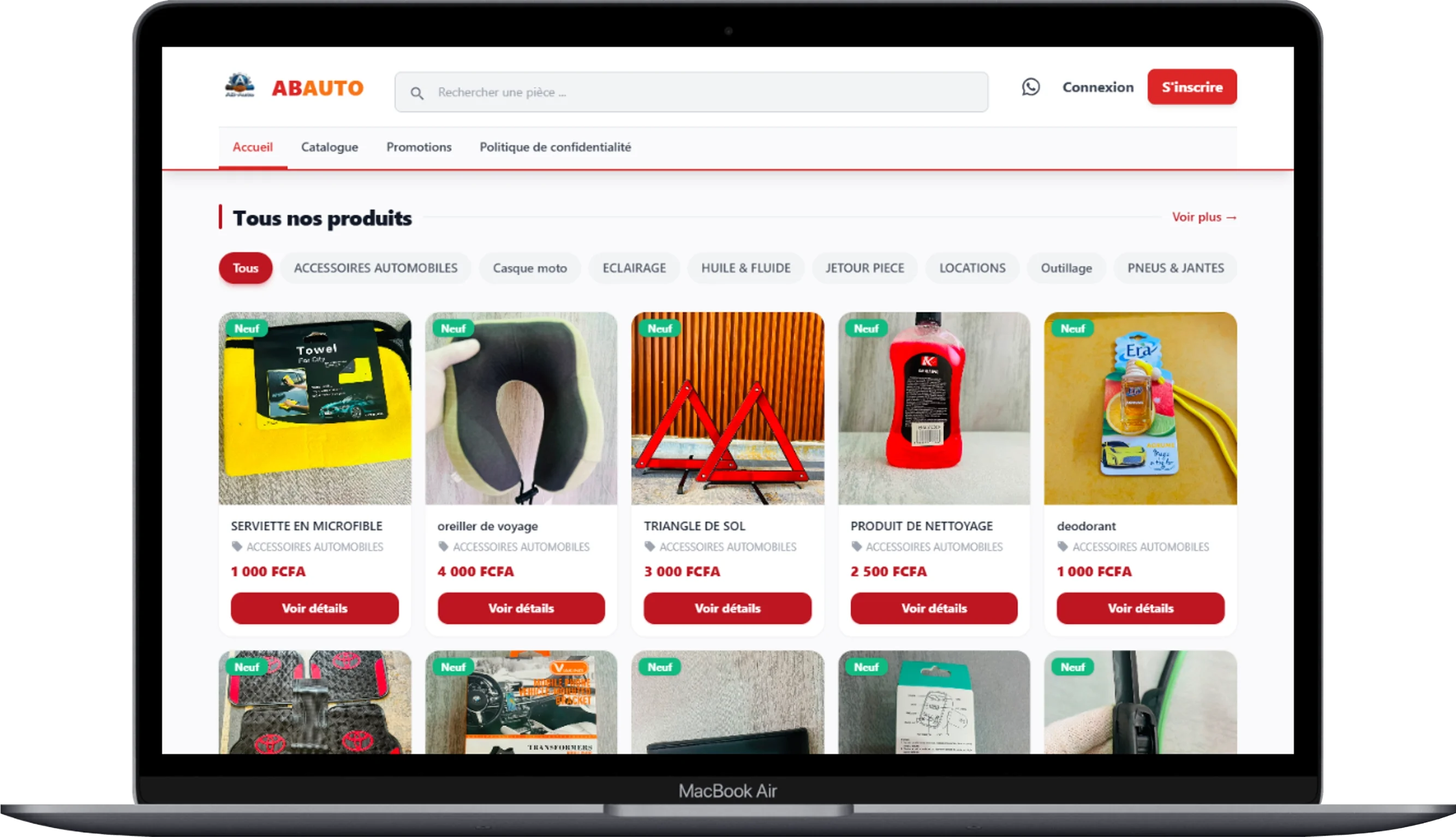 AB Auto – Plateforme de pièces détachées automobiles